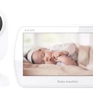Draadloze slimme babyfoon met camera, 1080P 4,3-inch LCD-scherm digitale 2,4 GHz