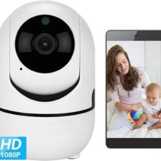LEAMSIQ® Babyfoon met Camera - Camera Beveiliging - Bewakingscamera - Beweeg en Geluidsdetectie - 2-Weg Spraakfunctie - HD Kwaliteit - Nachtzicht | Nieuw Model 2020