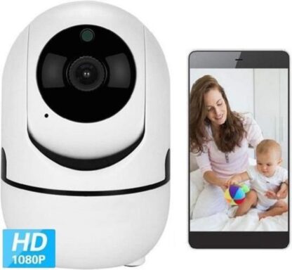 LEAMSIQ® Babyfoon met Camera - Camera Beveiliging - Bewakingscamera - Beweeg en Geluidsdetectie - 2-Weg Spraakfunctie - HD Kwaliteit - Nachtzicht | Nieuw Model 2020