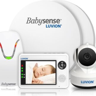 Luvion Essential Babyfoon met Camera + Babysense 7 - Sensormatje - Veiligheidsvoordeelbundel