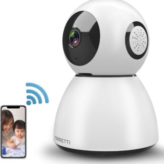Orretti® X3 Cloud IP Beveiligingscamera - Geluids- en Bewegingsdetectie - Babyfoon met camera - Wit