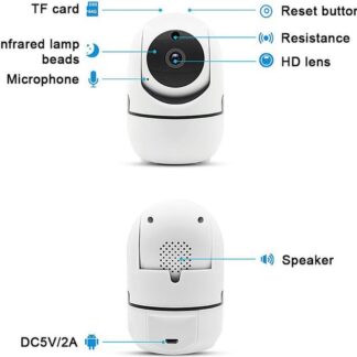 Huisdiercamera - Hondencamera - Pet Camera - Nachtvisie - Smart Wifi Camera - Opslag Cloud Of SD - IP Beveiliging - Babyfoon - Camerabeveiliging - Beveiligingscamera - Camerabewaking