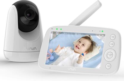 VAVA Beste Baby Camera , WIFI-Veilige Camera , Bewakingscamera , Babyfoon , Baby-Phone , Two-way-communicatie , Bewegingsdetectie , Nachtvisie , Werkt met IOS & Android, RED DOT Award 2019
