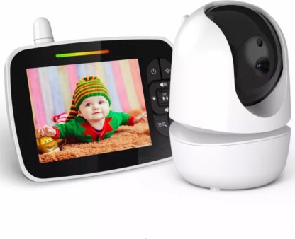 B-care Babyfoon - 3.5 Inch Scherm - Nederlands Display - Zonder Wifi en App - Temperatuursensor - Nachtzicht - Terugspreekfunctie - 4 Slaapliedjes - Alarm