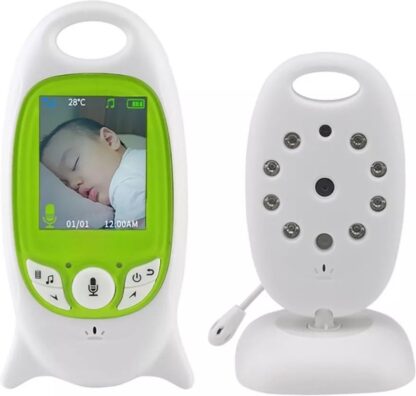 Babyfoon - Draadloos - Geluid/bewegingsdetector - Spraakfunctie - Nachtvisie - 8 slaapliedjes - Temperatuur monitoring - Wit