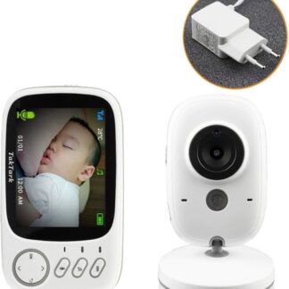 Babyfoon met camera | Temperatuur monitoring | 3.2 inch draadloos | Bewakingscamera | Babyfoon | Wit | Two-Way