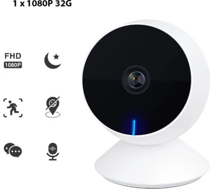 Bewakingscamera - 1080Ip - Wifi - Beveiligingscamera - Babyfoon - Mini Camera - Cam - Met Bewegingsdetectie - Indoor Bewakingscamera