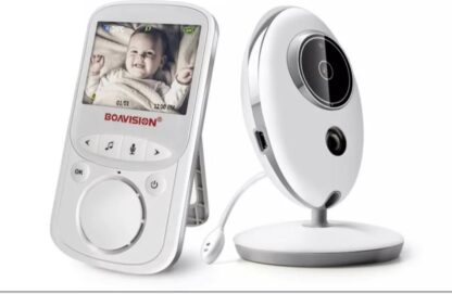 Draadloze Babyfoon met Camera en LCD Display - Baby Monitor - Nachtzicht - USB Oplaadbaar - Wit