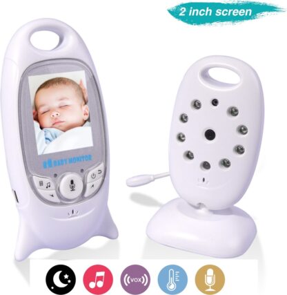 FOXSPORT Babyfoon met camera - Babyphone - Premium Baby Monitor - Baby Monitor met Kleurenmonitor - VOX - Nachtzicht