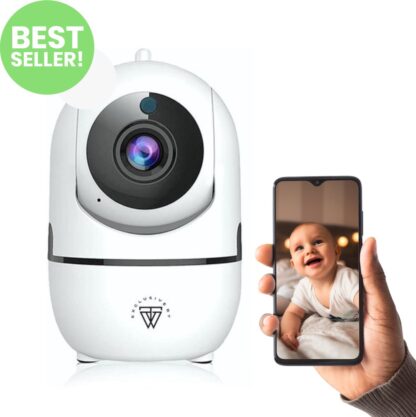 Full HD Wifi Babyfoon met Camera - Bewakingscamera - NL iOS/Android App - Wit