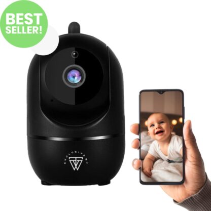 Full HD Wifi Babyfoon met Camera - Bewakingscamera - NL iOS/Android App - Zwart