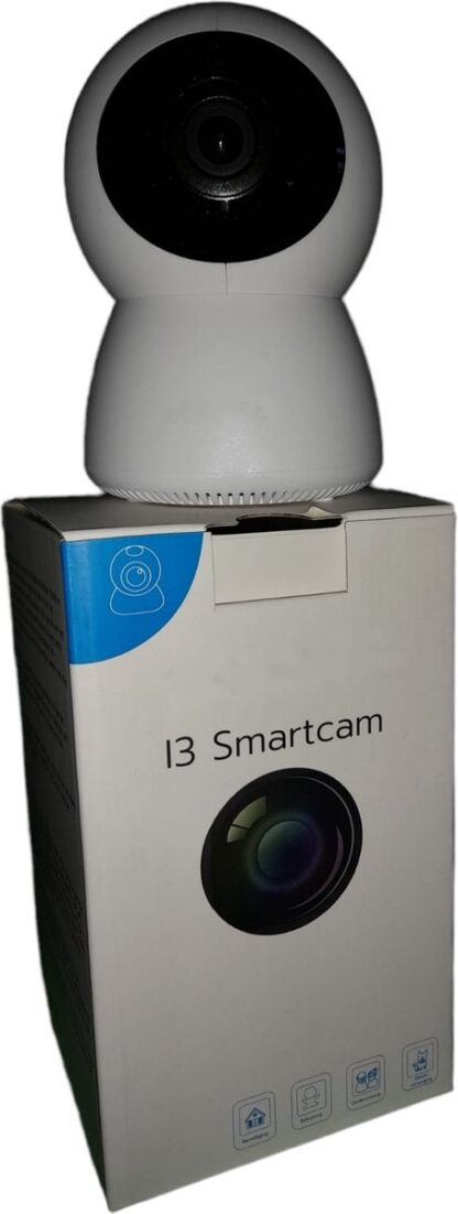 I3 Beveiligingscamera Slimme software - FHD PTZ Wi-Fi - met 32GB SD kaart & Cloud optie - Geluidsdetectie - Terugspreekfunctie - Babyfoon - Wit GRATIS APP