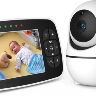 Kimbosmart Babyfoon - 3.5 inch Babyfoon met Camera - Baby Camera - Baby Monitor - Wit