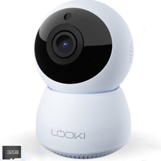 Looki Beveiligingscamera - FHD PTZ Wi-Fi - met 32GB SD kaart & Cloud - Geluidsdetectie - Terugspreekfunctie - Babyfoon - Wit