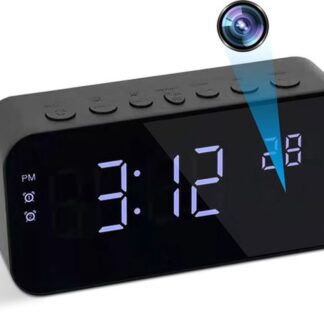 Looki Spycam 4MP - Digitale Wekker - Babyfoon - Beveiligingscamera - Verborgen Mini Camera - Met Wifi & App - Spionage - Draadloos