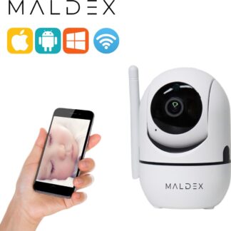 Maldex Babyfoon - Babyfoon met camera en app - Babyphone - microfoon - WIFI 4g/5g - Geluid en Bewegingsdetectie - Automatisch Volgen - Camera beveiliging