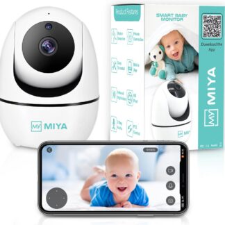 Miya W5 HD Babyfoon - Babyfoon met camera - Smart met app - Bewegingsdetectie - Geluidsdetectie - WIFI/4G/5G