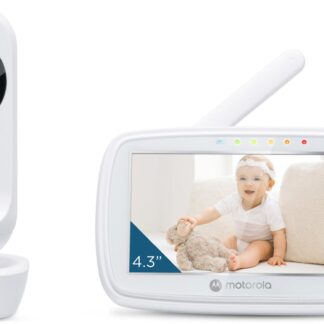 Motorola Nursery Babyfoon - met Camera - VM34 - 4.3-Inch Kleurendisplay - Infrarood Nachtzicht - Terugspreekfunctie - Slaapliedjes