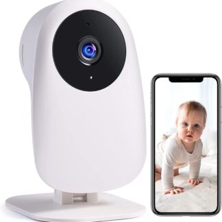 Nooie Babyfoon met camera en 2-weg audio 2.4G wifi-camera 1080P Compatibel met Alexa-bewakingscamera's Bewegingsdetectie met nachtzicht en cloudservice - babyfoon met camera en app - baby spu