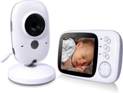 Parya Official - Babyfoon - met camera - Kleurenmonitor - 3.2 Inch Beeld - Wit