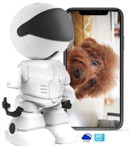 Summer Spark - Huisdiercamera - Beveiligingscamera - Babyfoon met camera en app - WiFi - Beweeg en geluidsdetectie - Werkt met app - Full HD - Wit