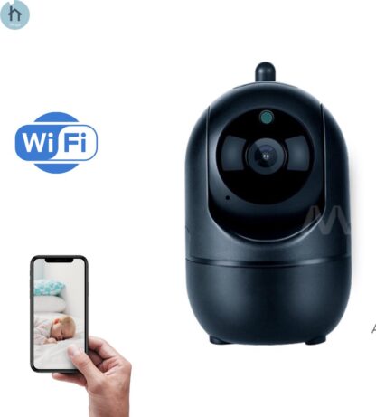 Thuys Babyfoon met Camera en App - Babyfoon met Camera - 3K Beeld met Bewegingssensor - Huisdierencamera - Terugspreekfunctie - Zwart