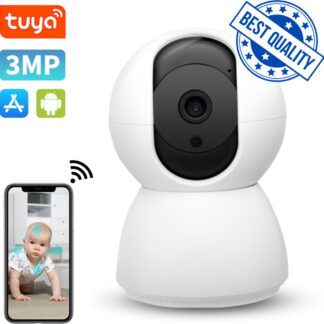 Tuya Babyfoon WS-Q503 PRO - Babyfoon met camera - Geluid en Bewegingsdetectie - Nachtvisie - Automatische Volgen - 3MP - App - Full HD