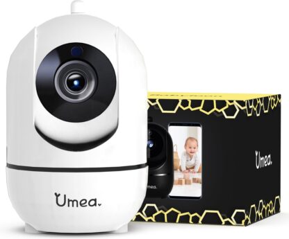 Umea - Babyfoon - Babyfoon met Camera - Camera Beveiliging - Beveiligingscamera - 1080P - Geluid en Bewegingsdetectie - Met App - Wit