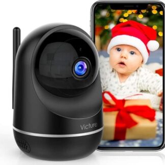 Victure Dualband PC 650 - 2,4 GHz en 5 GHz wifi-camera - Huisbeveiligingscamera - Babycamera, Huisdieren - 1080p bewakingscamera - WLAN, babyfoon met camera - Pantilt, 2-weg audio - IR-nachtzicht