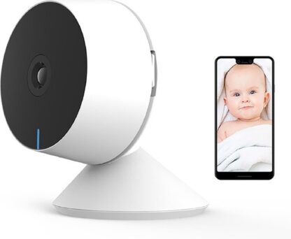 Wifi Babyfoon/Camera - Indoor WiFi Smart Home Baby Bewegingsdetectie Monitor - Beveiligingscamera met Nachtzicht 2-Way Audio Elektrische - WIFI 1080p HD