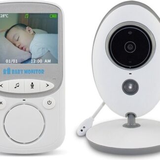 babyfoon met camera - 2.4 inch - draadloos - nachtzicht - baby monitor - wit