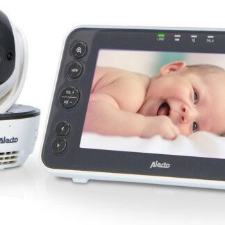 Alecto DVM200XL - Babyfoon met camera en 5" kleurenscherm, wit/antraciet