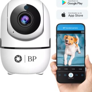 BP Hondencamera met App - Huisdiercamera - Babyfoon & IP Beveiligingscamera - Nightvision - 2.4 GHz