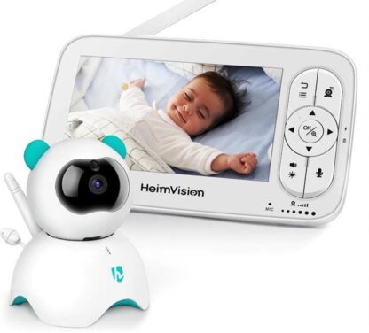 Dakta® Babyfoon | Camera | Met app en display | Incl. monitor | Twee Weg Audio | Binnen Beveiligingscamera | Nachtzicht