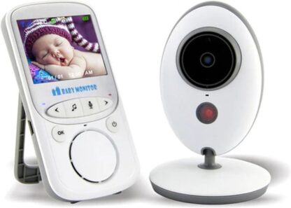 Babyfoon - Met camera - Spraakfunctie - Babyfoons - Babyfoon camera - Babyfoon met camera en app -Camerabeveiliging - Geluid en Bewegingsdetectie - Nachtvisie - Wit