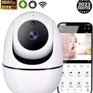 MGCO® Babyfoon Met Camera - Babyfoon - App En Wi-Fi - Camera Beveiliging - Beveiligingscamera - Geluid en Bewegingsdetectie - 2022 versie- Terugspreekfunctie - Infrarood Nachtzicht - 1080 full HD
