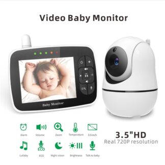 Babyfoon - Beveiliging Video Camera - Baby Nanny Vox - Nachtzicht Temperatuur Monitoring - 3.5 Inch Babyfoon