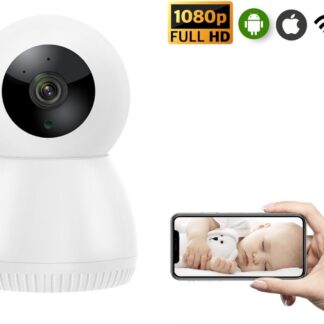 Babyfoon Camera - Babyfoon Met App - 355° Draaibaar - Full HD - WiFi - Nachtzicht - Geluid- en Beweging Detectie - Infrarood