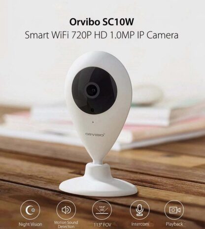 Beveiligingscamera - IP Camera - HD Indoor WiFi camera - Communicatie via tweewegsaudio - dag- en nachtzicht - Cloud - Huisdiercamera - Babyfoon met camera - WIFI - camera beveiliging draadloos wifi - Wit