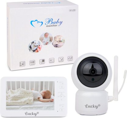 Lucky®Store Babyfoon - Babyfoon met camera - Bestverkocht - Babyfoons - Digitaal - 8 Slaapliedjes