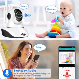 Babyfoon Wifi Security Camera - Draaibaar Camera - 64 Gb SD card - Met App