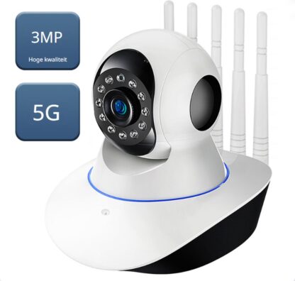 MateQ - Ip beveiliging Camera - Security Camera met app - Babyfoon - Terugpraat functie - HD - 3 MP - 5G Wifi Camera - Auto Tracking