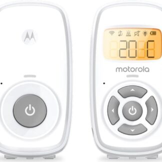 Motorola Nursery Babyfoon AM24 - Audio - Hoog Gevoelige Microfoon - DECT Technologie - tot 300 Meter - Twee-Weg Communicatie - Wit