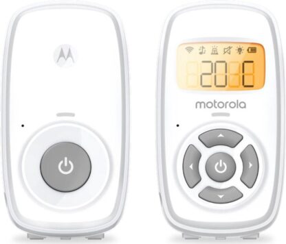 Motorola Nursery Babyfoon AM24 - Audio - Hoog Gevoelige Microfoon - DECT Technologie - tot 300 Meter - Twee-Weg Communicatie - Wit