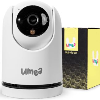 Umea Babyfoon - Babyfoon met Camera - Camera Beveiliging - Beveiligingscamera - 1080P - Geluid en Bewegingsdetectie - Met App - Wit