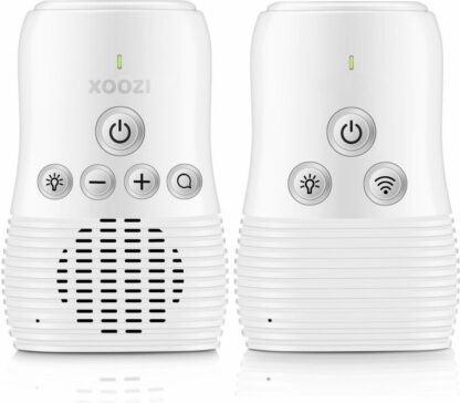 XOOZI A2 ECO - Babyfoon met Nachtlampje - Eco Vox - Intercom met 2-Weg Audio - FHSS - Portable Baby Monitor