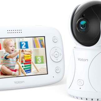 Yoton YB03 Babyfoon met Camera - 4,3 inch LCD-Scherm - Temperatuurbewaking - Wit