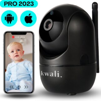 kwali.® Babyfoon met Camera en App (Gratis) - Bidirectionele Audio - Bewegingsdetectie - Nachtvisie - Pro 2023