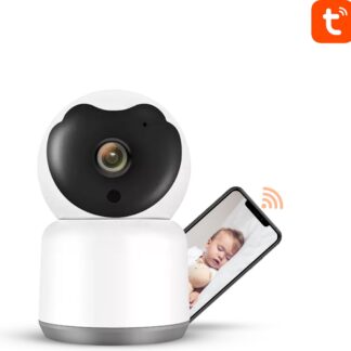 Draadloze Babyfoon met Camera en App - IR Nachtfunctie - Terugspreekfunctie - Bewegingssensor - 1080P HD - Wit
