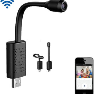 EP Goods - 360 Beveiligingscamera - Mini Camera - Verborgen Camera - Babyfoon - Smart Camera - 1080P HD - WiFi Camera - Met Mobiele App - Flexible - Zwart